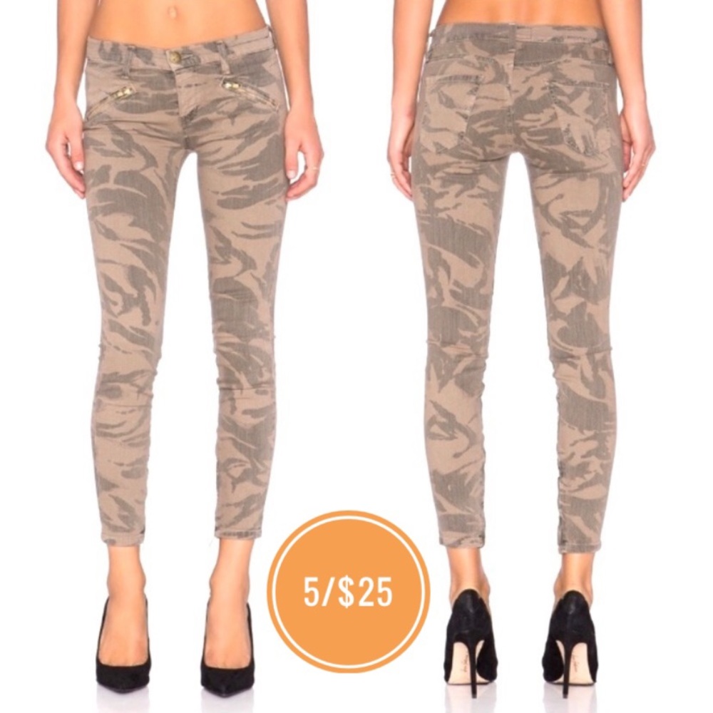 Current/Elliott Silverlake Zip Commando Camo Jeans